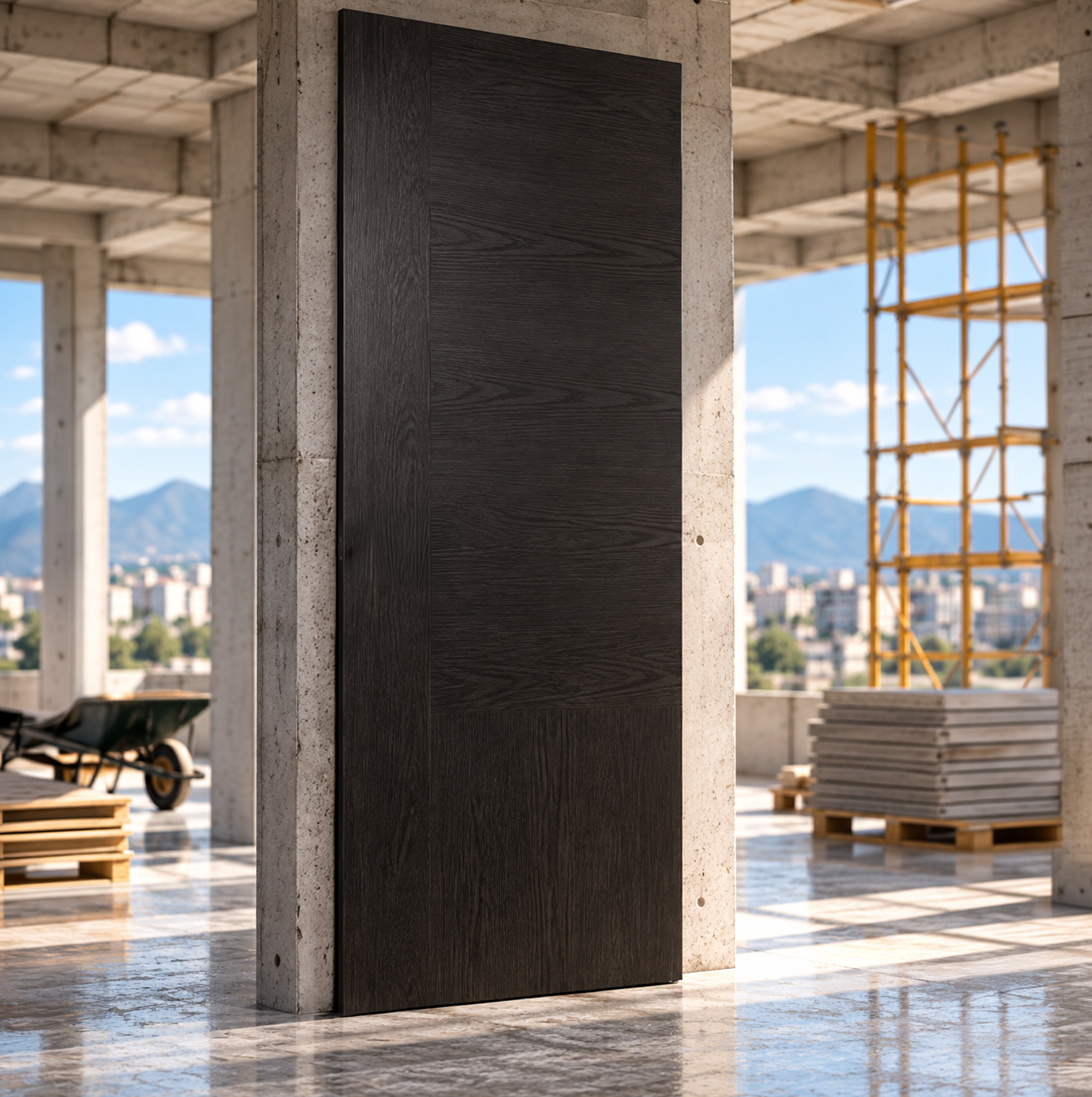 PUERTA VETEADA GRIS OBSIDIANA